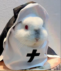 Disfraz <span class=keywords><strong>de</strong></span> <span class=keywords><strong>Monja</strong></span> para Mascotas <span class=keywords><strong>de</strong></span> Halloween, Color Negro y Blanco, Disfraz <span class=keywords><strong>de</strong></span> Cosplay para Perros y Gatos Pequeños y Medianos, Accesorios Divertidos para Fotos - Product Image 6
