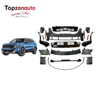 Topzonauto Nouveau Cache de Pare-chocs Avant pour Kia Sorento 2024 OEM 86510P2500 Kit Carrosserie Ensemble de Pare-chocs Avant Grille Inférieure du Pare-chocs Avant