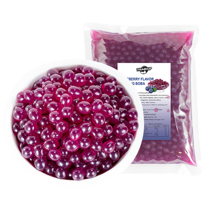 Top Seller 1kg Blueberry Popping Boba Premium <span class=keywords><strong>Tapioca</strong></span> Pearls para té <span class=keywords><strong>de</strong></span> burbujas y té <span class=keywords><strong>de</strong></span> la leche para la tienda <span class=keywords><strong>de</strong></span> bebidas - Product Image 1