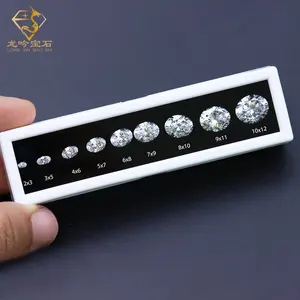 Diamond Size Reference Jewelry Mount Gems Supplier 5A Quality Pear Oval Cubic Zirconia