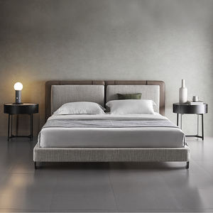 Muebles modernos <span class=keywords><strong>de</strong></span> lujo para dormitorio, juegos <span class=keywords><strong>de</strong></span> cama <span class=keywords><strong>de</strong></span> tamaño King <span class=keywords><strong>de</strong></span> Hotel, doble plataforma tapizada <span class=keywords><strong>de</strong></span> madera sólida individual, marco <span class=keywords><strong>de</strong></span> Base, cabecero <span class=keywords><strong>de</strong></span> listón - Product Image 4