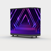 Écran LED portable pour DJ, mur vidéo numérique mobile, façade incurvée, support de danse, table d'exposition