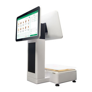 15.6 Inch AI Dual Display Touch Screen All-in-One <b>POS</b> Scale <b>System</b> USB/VGA Interface Efficient Monitoring Vegetables Fruits - Product Image 1