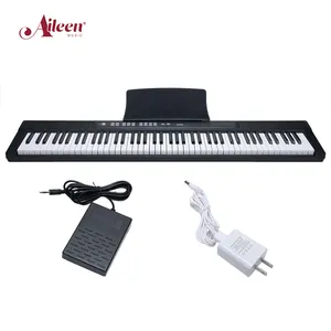 Grosir Teclado Mendukung Orkestra Midi 88 Tombol Keyboard Elektronik Alat Musik untuk Anak-anak (EK88322)