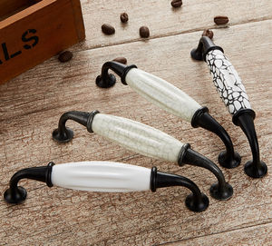 أثاث خزانة خزفية عتيقة فاخرة ، أثاث خزانة خزفية من الزنك ، مقابض خزف - Product Image 3