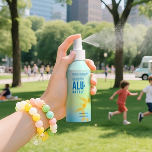 ขวดอลูมิเนียมดีไซน์ใหม่สำหรับบรรจุภัณฑ์ ขวดสเปรย์กันแดดพิมพ์สีไล่เฉด ขวดสเปรย์เพิ่มความชุ่มชื้น ทำจากอลูมิเนียม - Product Image 1