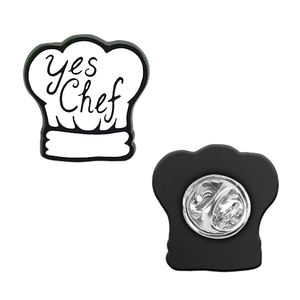 Broches de chef personnalisées en gros, émail doux, chapeau de cuisine, épingle à revers, personnage créatif, uniforme du personnel de <span class=keywords><strong>restaurant</strong></span>, badge en métal - Product Image 2