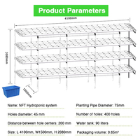 Hydroponique multicouche de haute qualité Canaux de système hydroponique en PVC Nft Serre agricole Hydroponique commerciale