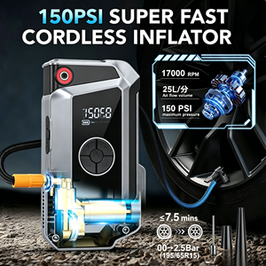 SHARMEAL Produttore OEM&ODM <span class=keywords><strong>Avviatore</strong></span> di Emergenza 4-IN-1 con Batteria da 6000mAh, Power Bank 12V Portatile per Auto con Pompa d'Aria - Product Image 3