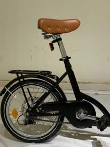 จักรยานบรรทุกของสำหรับครอบครัว โครงเหล็ก พร้อมกล่องไม้สำหรับเด็ก สีดำ - Product Image 4