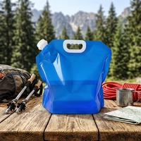 Sac d'emballage liquide grande capacité 5L 10L avec poignée, pochette verticale personnalisée imprimée