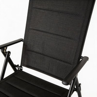 Chaise pliante multifonctionnelle à 2 positions réglables, nouvelle conception, imperméable, séchage rapide, structure métallique, chaise pliante de jardin