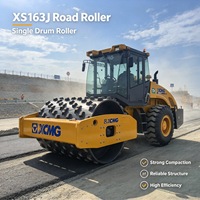   Compacteur vibrant à rouleaux XS163J, machine lourde d'origine chinoise pour les travaux de construction routière
