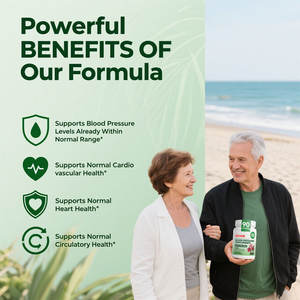 OEM <span class=keywords><strong>Hawthorn</strong></span> <span class=keywords><strong>Berry</strong></span> Hibiscus bawang putih Vitamin B12 sirkulasi Kesehatan & tekanan darah dukungan suplemen tekanan darah - Product Image 2