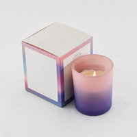 Individuelles 5,3 Unzen Luxusmodernes Modisches Einzigartiges Sojawachs-Matte Zylinder-Duftglas Kerzen-Gläser Geschenkset