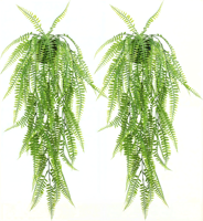 Plante artificielle suspendue en forme de fougère, fausse verdure décorative pour intérieur, extérieur, maison, mariage, décoration murale, vente en gros