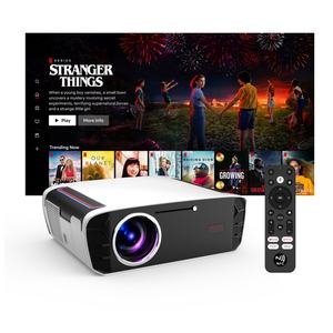 Projecteur Android TV en gros, OEM personnalisé, système Google, 1080p natif, 1550 ANSI, mise au point automatique TOF, WiFi <span class=keywords><strong>6</strong></span>, BT pour les acheteurs professionnels - Product Image 1