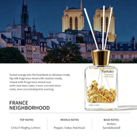 Diffuseur de parfum en rotin à feuilles d'or sans feu 150 ml Désodorisant d'air pour la maison Décoration de bureau