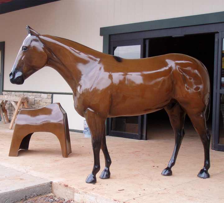 Outdoor Decoration Life Size Fiberglass Horse Sculpture Resin Garden Horse Statue For Sale Buy
