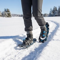 Raquettes à neige réglables antidérapantes en aluminium pour la randonnée en montagne, la marche sur neige profonde, équipement d'hiver, en stock