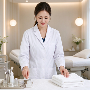 Camice da Laboratorio Unisex Economico per Uso Ospedaliero, Multitasche, Uniforme da Lavoro per Medici, Vendita all'Ingrosso - Product Image 6