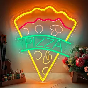 Pizza dükkanı restoran mağaza LED Neon burcu kapalı açık dekoratif Pizza Neon İşaretler