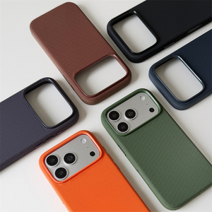 เคสโทรศัพท์แม่เหล็กคุณภาพสูง ผลิตจากผ้าแท้ Techwoven สำหรับ iPhone 14 15 16 17 Pro Max พร้อมปุ่มฟังก์ชัน AI Smart พร้อมโลโก้ - Product Image 1
