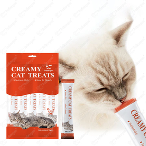 บริการตลอด <span class=keywords><strong>24</strong></span> <span class=keywords><strong>ชั่วโมง</strong></span> ขนมสัตว์เลี้ยงแบบเปียก รสไก่ <span class=keywords><strong>แซลมอน</strong></span> ทูน่า ขนาด 15 กรัม โปรตีนสูง บำรุงผิวหนังและข้อต่อ สุขภาพดี พร้อมโลโก้สั่งทำได้ - Product Image 1
