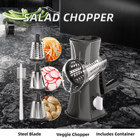 Hoge Kwaliteit Moderne Stijl Plastic Salade Maken Machine Handmatige Fruitkaas Groentesnijder Voor Salade & Chopper