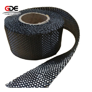 Bán buôn tùy chỉnh khác nhau Chiều rộng sợi carbon Băng xây dựng sử dụng <span class=keywords><strong>Graphite</strong></span> Đen sợi Carbon dệt Băng - Product Image 1