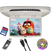 Moniteur de voiture monté sur le toit, 21.5 pouces, usine ISO, lecteur DVD, moniteur de voiture monté sur le toit, USB SD MP5 pour Bus