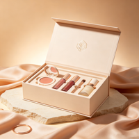 Boîte de maquillage personnalisée avec logo, boîte cadeau cosmétique en carton rigide de luxe, vente en gros d'usine