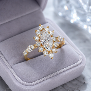 Anello a Forma di Fiore Marquise, Design Creativo per Donne - Product Image 6