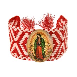 BD-D1176 Pulseras de Joyería para Mujer de Alta Calidad, Religiosas, Cristianas, San Benito, Chapadas en Oro de 18K, con Cinturón de Punto - Product Image 5