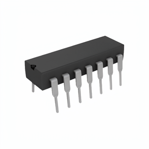 Circuito Integrado Lógico, Fabricante de Circuitos Integrados, Canal CD74HCT393E, Contador Binario IC DL de 4 Bits, 14 DIP (0.300", 7.62mm) - Product Image 1