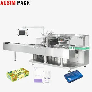 Luxury Automatic Eye Drop Bottle Cartoning Machine With Unscrambler Feeding Box Packaging Machine