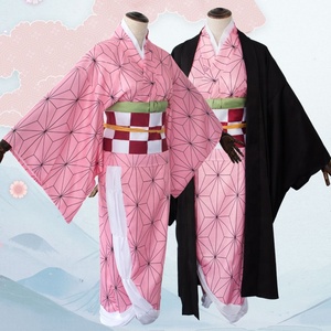 Costume da Cosplay di Kamado Nezuko dell'Anime <span class=keywords><strong>Demon</strong></span> <span class=keywords><strong>Slayer</strong></span> all'Ingrosso, Novità per Feste di Halloween, Set Unisex COS-324 di Supporto a Kamado - Product Image 2