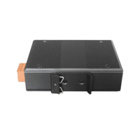 Conmutador de Red Industrial TiNCAM, 2 Puertos RJ45 + 1 Puerto de Fibra SFP, OEM, Conversor de Medios Industrial No Administrado