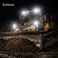 Lámpara de Trabajo LED para Camiones Mineros, Excavadoras y Cargadoras, IP69K, Impermeable, de Uso Industrial y Resistente