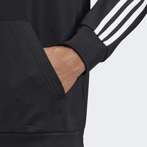 Adidas เสื้อฮู้ด Adidas SST PK ผู้ชายสีดำ/ สีขาวสไตล์ซิปขึ้นพร้อมหน้าจอพิมพ์การออกแบบและซับใน-100% ของแท้ - Product Image 5