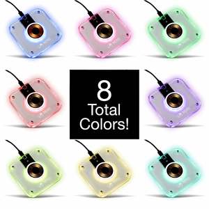 Wholesale Clear Acrylic Magnetic Wireless Charging LED Light Colorful Mobile Phone Stand with Business Promotion Potential - Product Image 3