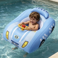 Siège flottant gonflable en PVC pour enfants, voiture de course, avec pare-soleil, anti-UV, bouée de natation pour bébé, jouet aquatique préféré des enfants, vente chaude