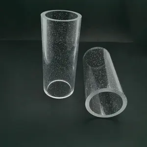 Tube transparent en polycarbonate à effet de lueur Tube PETG rigide de 4mm Tube transparent résistant aux produits chimiques pour cylindre d'aquarium