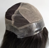 Perruque médicale entièrement nouée à la main pour femmes, base en dentelle suisse en silicone, antidérapante, cheveux humains Remy alignés sur les cuticules, sans colle, longue