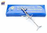 Jeringa Veterinaria Automática WANJIA de 2 ml, Jeringa de Inyección Continua de Latón, Ajustable de 0.1 a 2 ml, para Vacunación de Pollos y Gansos en Granjas