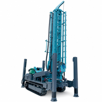 Équipement de forage hydraulique professionnel de 350 m avec options de tuyaux de forage de 89 mm et 102 mm, plateforme de forage de puits d'eau