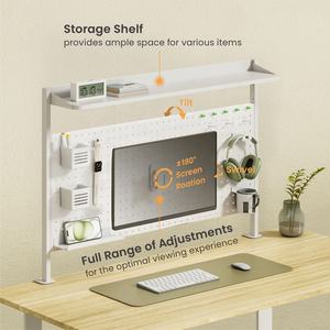 STB31-06 personnalisé acier métal multi-usages Peg <span class=keywords><strong>Board</strong></span> pour la maison bureau Organisation à pince bureau montage panneau perforé étagère organisateur - Product Image 2