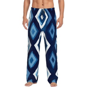 Ensemble de pantalons de pyjama décontractés en modal de soie pour hommes Robe de maison personnalisable pour l'hiver et la nuit Taille XL - Product Image 3