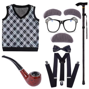 HP Old <b>Man</b> Accessories Set Boys Kids 100 Days of School Grandpa Costume Props <b>for</b> Cosplay - Product Image 3