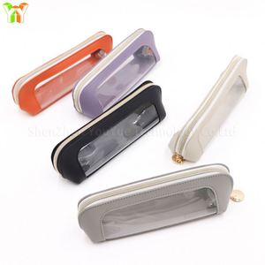 Clear PVC Zipper Pencil Bag Travel Luggage <b>Make</b> <b>up</b> Cosmetic Bag Transparent Makeup <b>Pouch</b> - Product Image 2